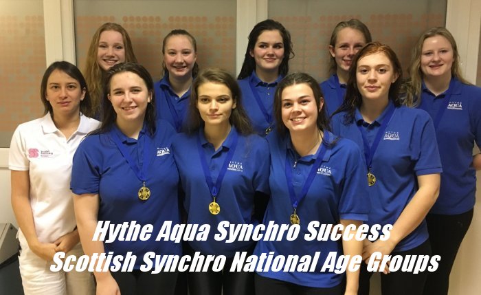 Hythe Aqua Synchro Success Scottish Synchro National Age Groups OCT 2018